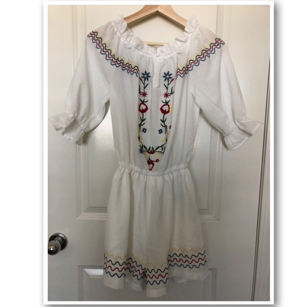 White Floral Jumpsuit